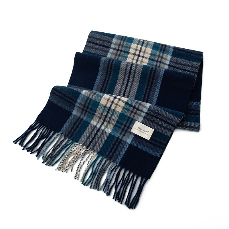 Wholesale Cashmere Feel Autumn/winter Christmas Plaid Scarf